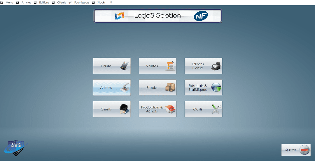 Interface Logic'S Gestion - gestion commerciale et stocks